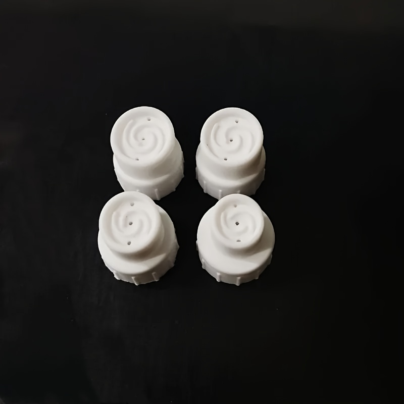 TEMU 4pcs Silicone Hydrogen-oxygen Bubble Beauty Device Cleaning Head Additions. Universal Facial Cleansing Suction Nozzle Replacement Parts, Pearl