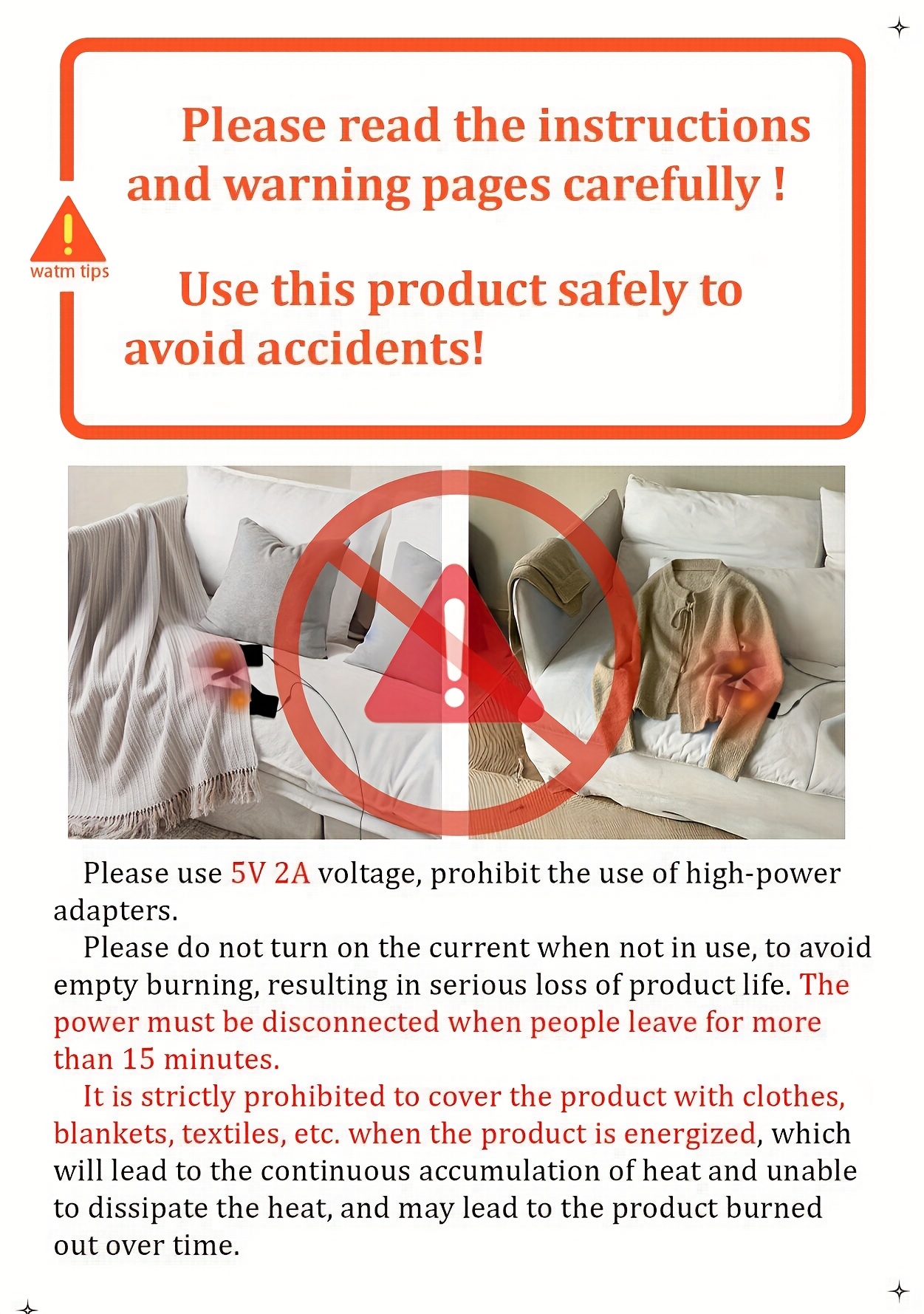 1 Pair of Winter Warm Gloves, USB Heated Hands for Outdoor Sports, Touchscreen Compatible, Double-Sided Heating,Usb Plug-In Use, Can Not Store Electricity, Mobile Use, Please Bring Your Own Mobile Power Supply