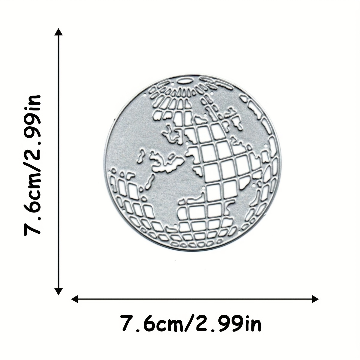 New Metal Die Cuts For Crafting Greeting Cards And Scrapbooks Featuring A Round Earth Design