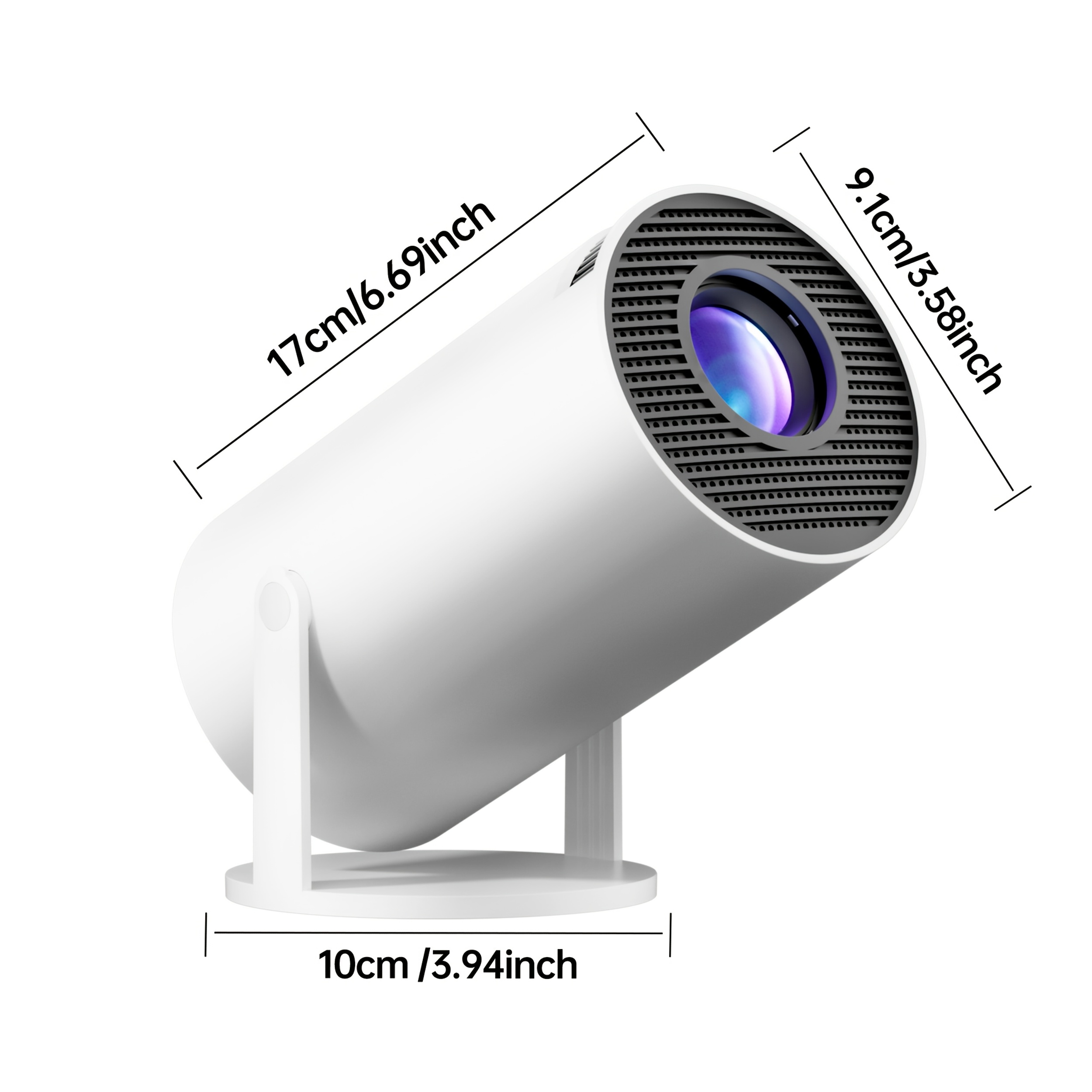 Projector - Local 1080p Support For 4k, 11+, Wifi 6 And Wireless 5.3, 180° Rotation, Multi-device Compatibility, Suitable For Ios//tv