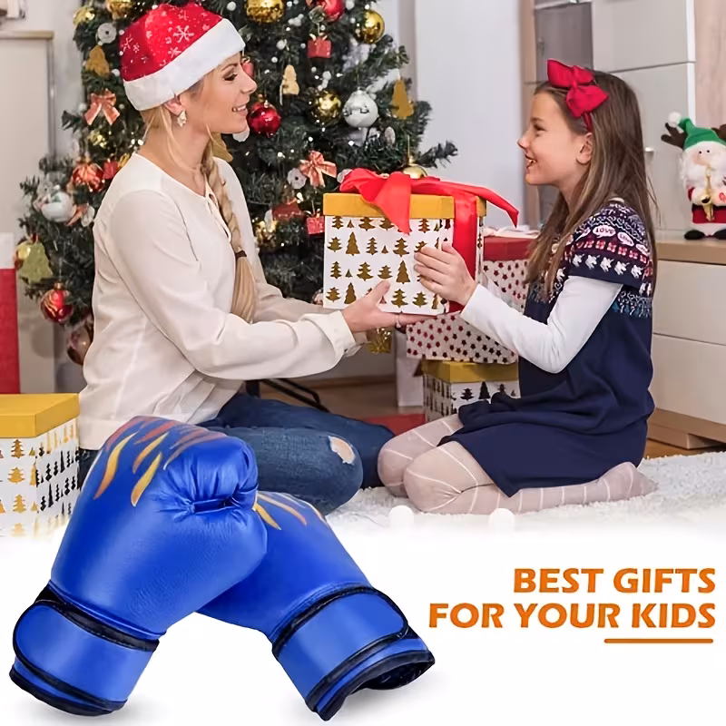 kids boxing gloves suitable 4 8 years training punching gloves toy birthday christmas easter gift for training practice Product details 0