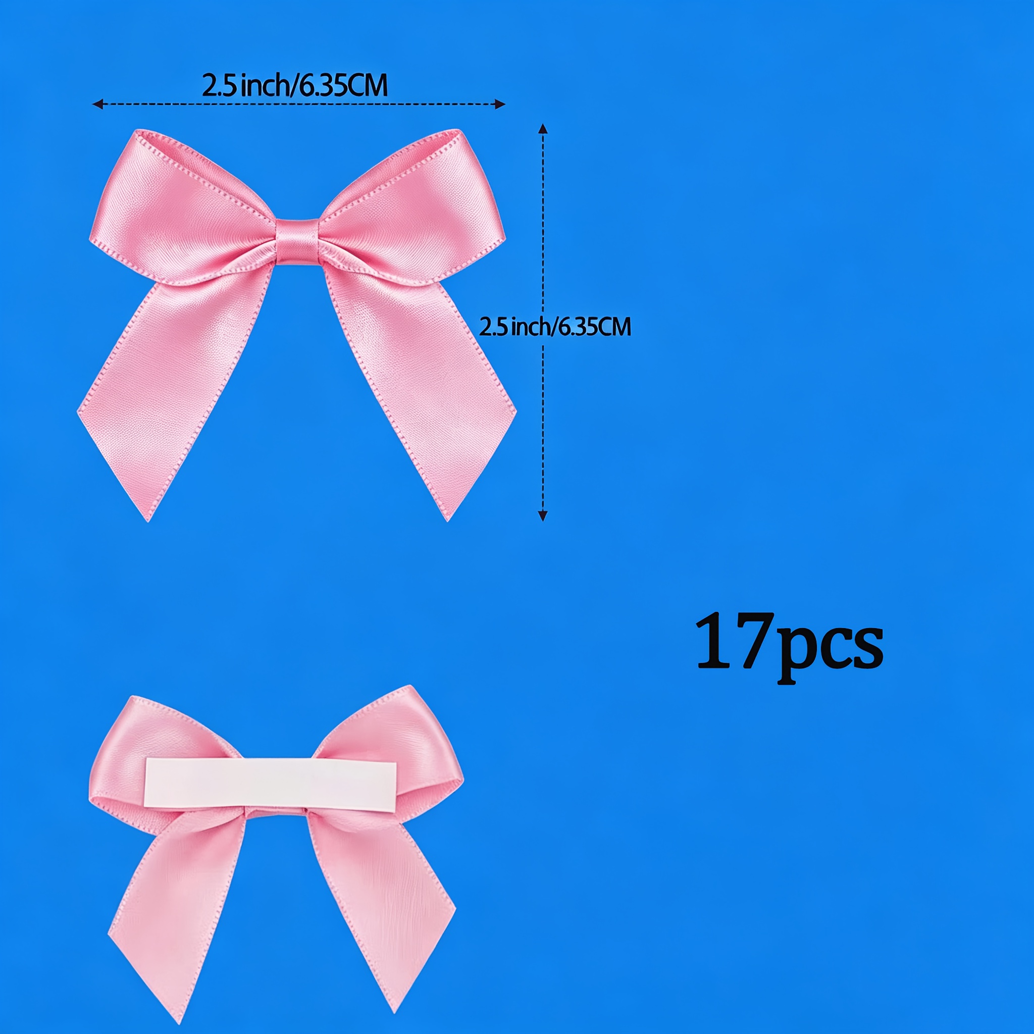 TEMU Adornos de autoadhesivo de satén liso rosa, precortados y preatados, pegatinas para manualidades DIY, decoraciones para de recuerdos de boda, ,