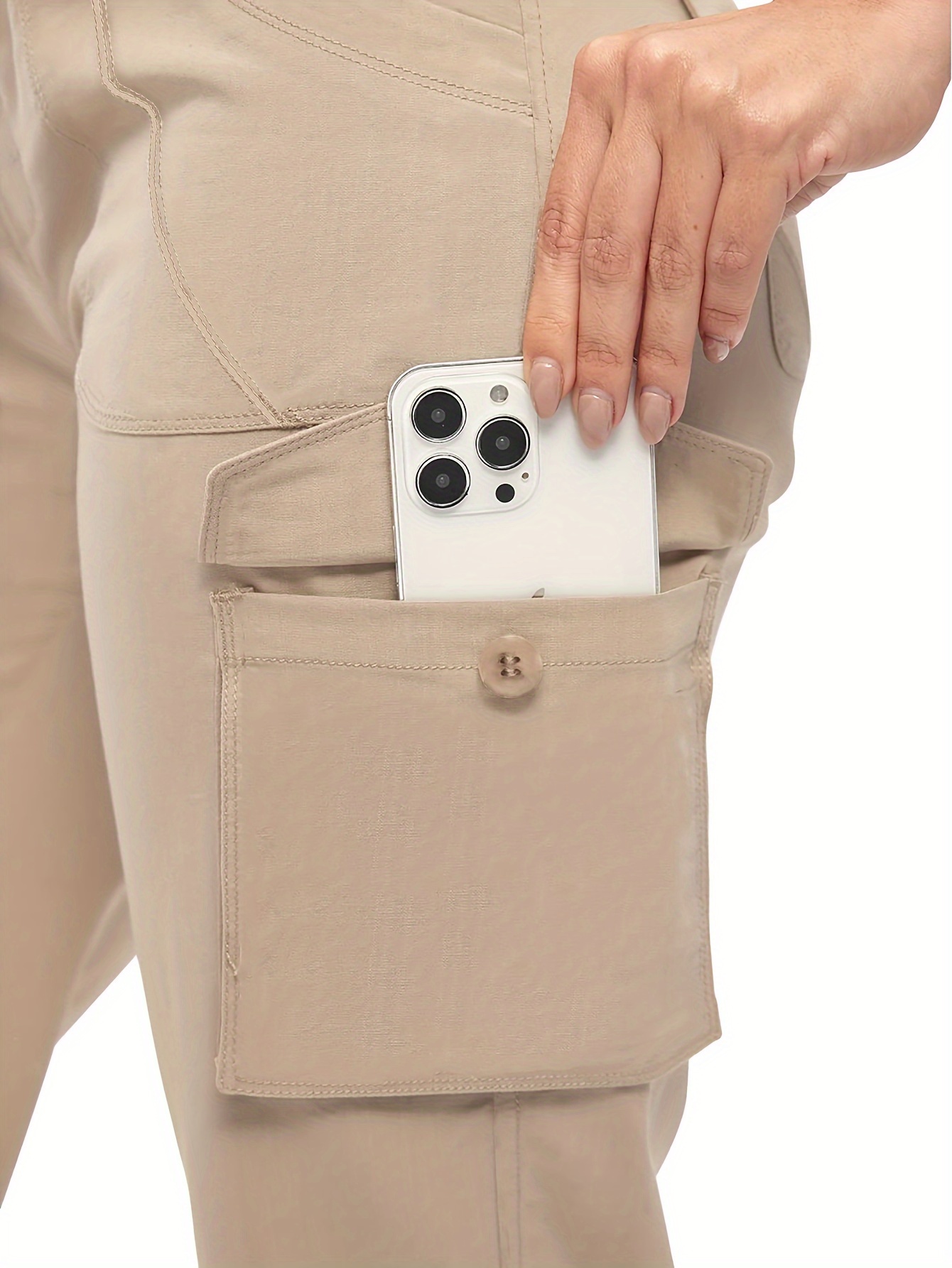 womens utility cargo capri pants lightweight stretch hiking quick