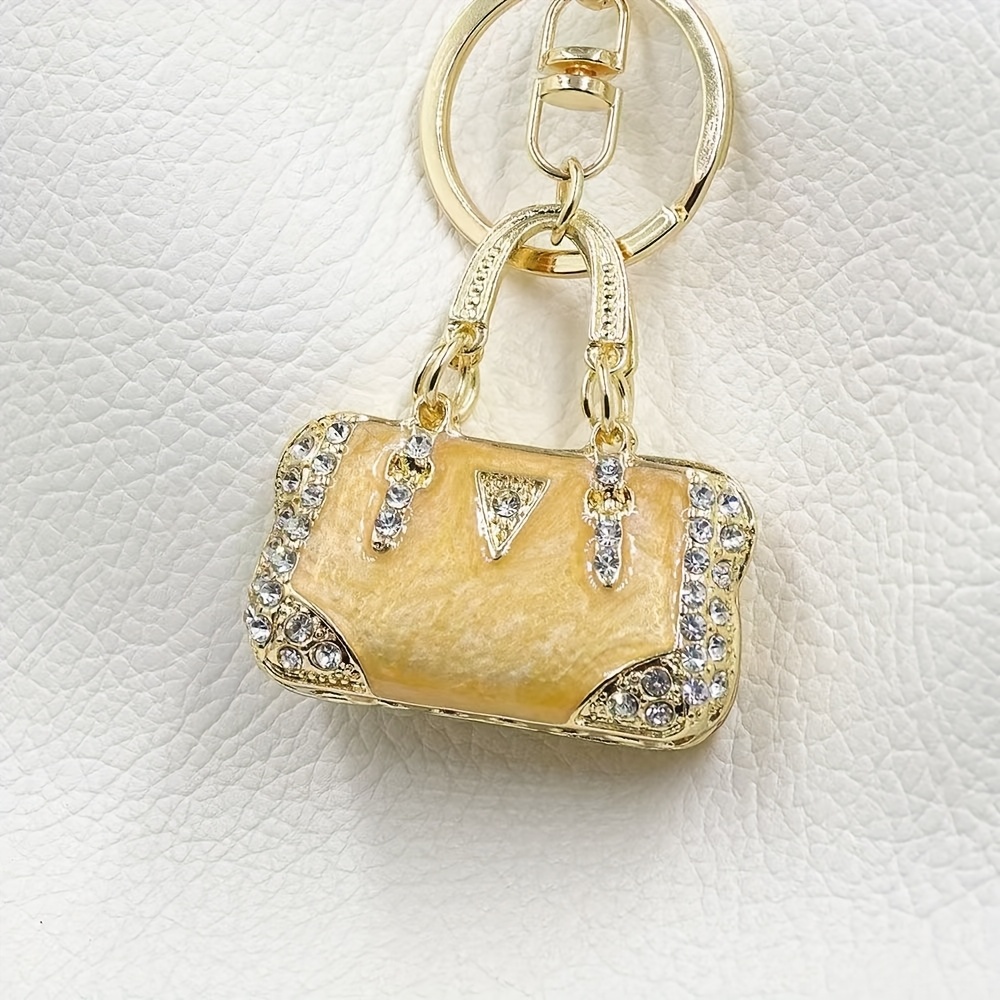 TEMU Llavero de esmalte para bolso, llavero con diamantes de , billetera, mochila, colgante para coche, adorno, regalo para hombres y mujeres