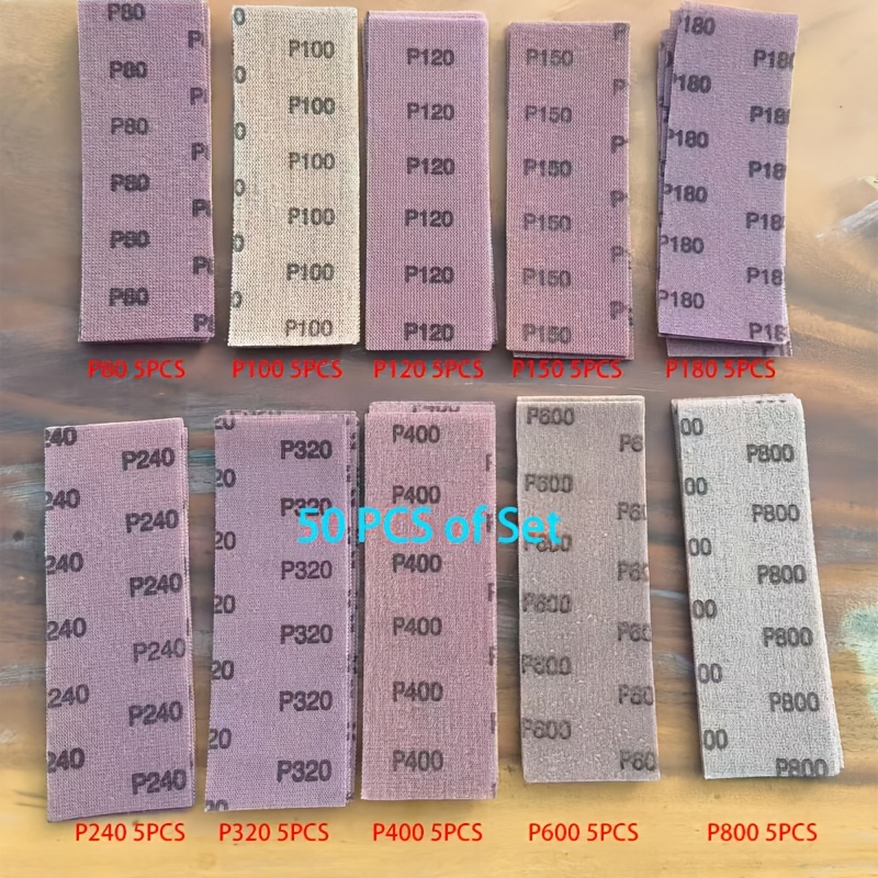 Image of 2.75*7.79 Inch Net Mesh Sanding Disc 70 X 198mm Hook & Loop Anti-blocking Net Sandpaper Wet Or Dry Sandpaper Dust Free Abrasive Pads For Car Wood Drywall Metal Polishing & Grinding