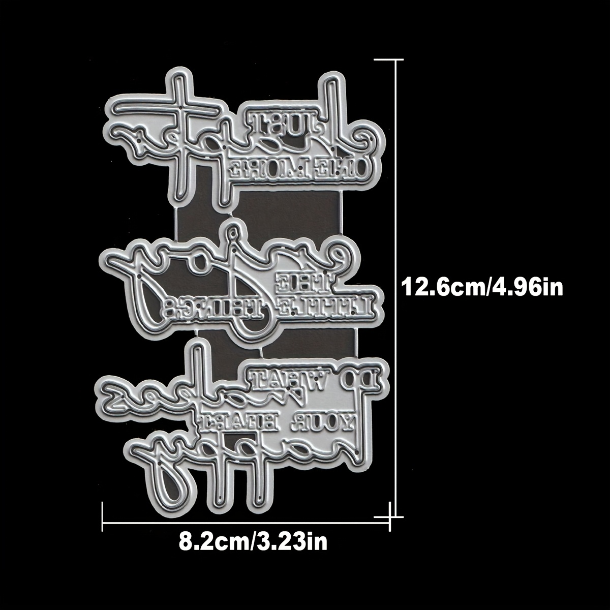 TEMU Original Lovely Layers Happy Inspirational Titles Words Metal Cutting Dies Cut Die Birthday Wedding Decoration Paper Craft Mould Scrapbooking &