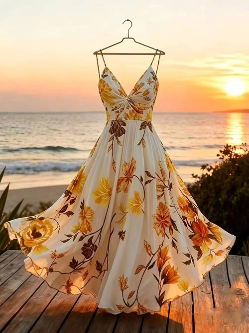 asd1 damen kleid mit blumenmuster, ärmellos, lässiger urlaubsstil