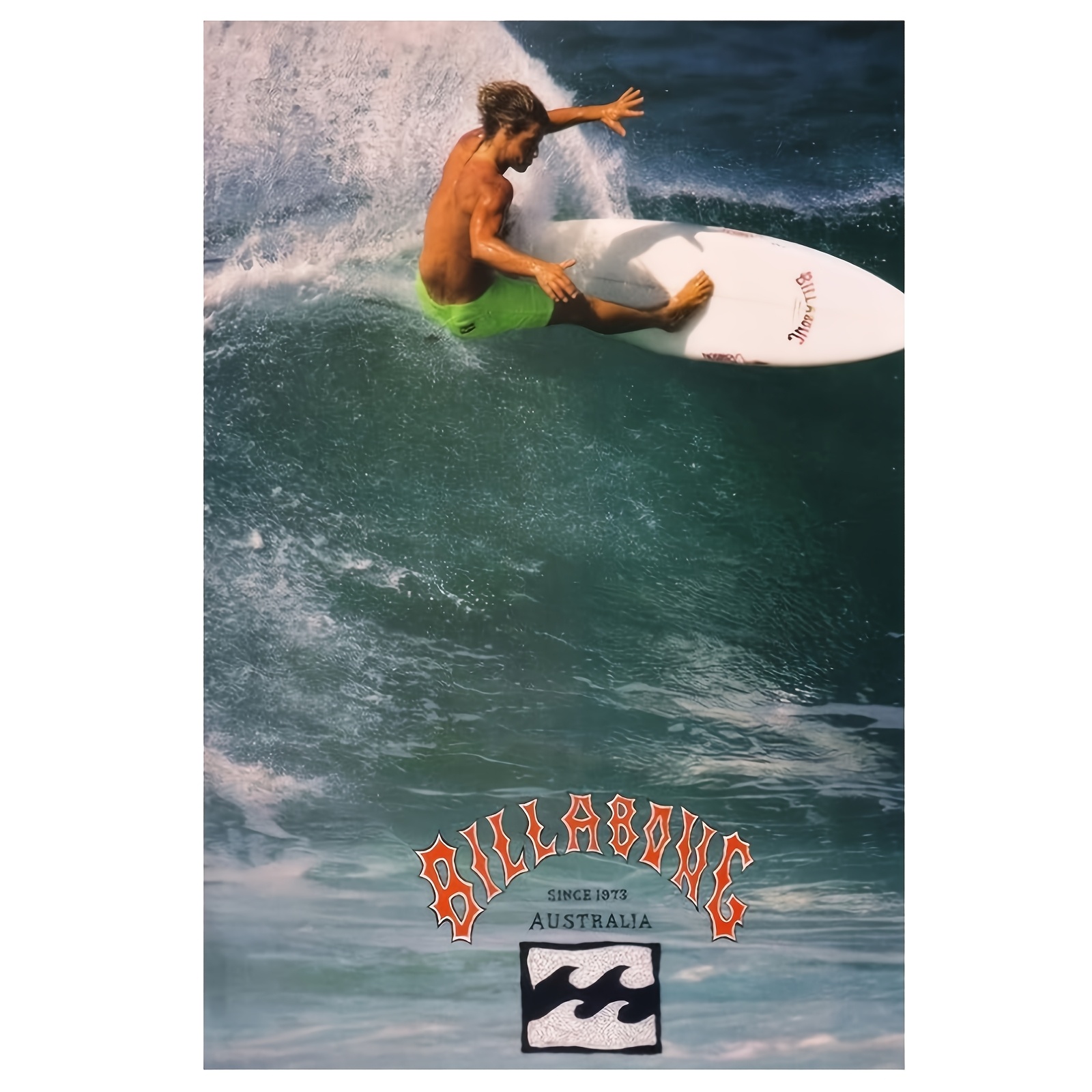 

Room Decor 1pc Billabong Surf Canvas , 12x18inch, Australian Surfing Theme, Ocean , Canvas Print For Bedroom, Living Room, Office Decor