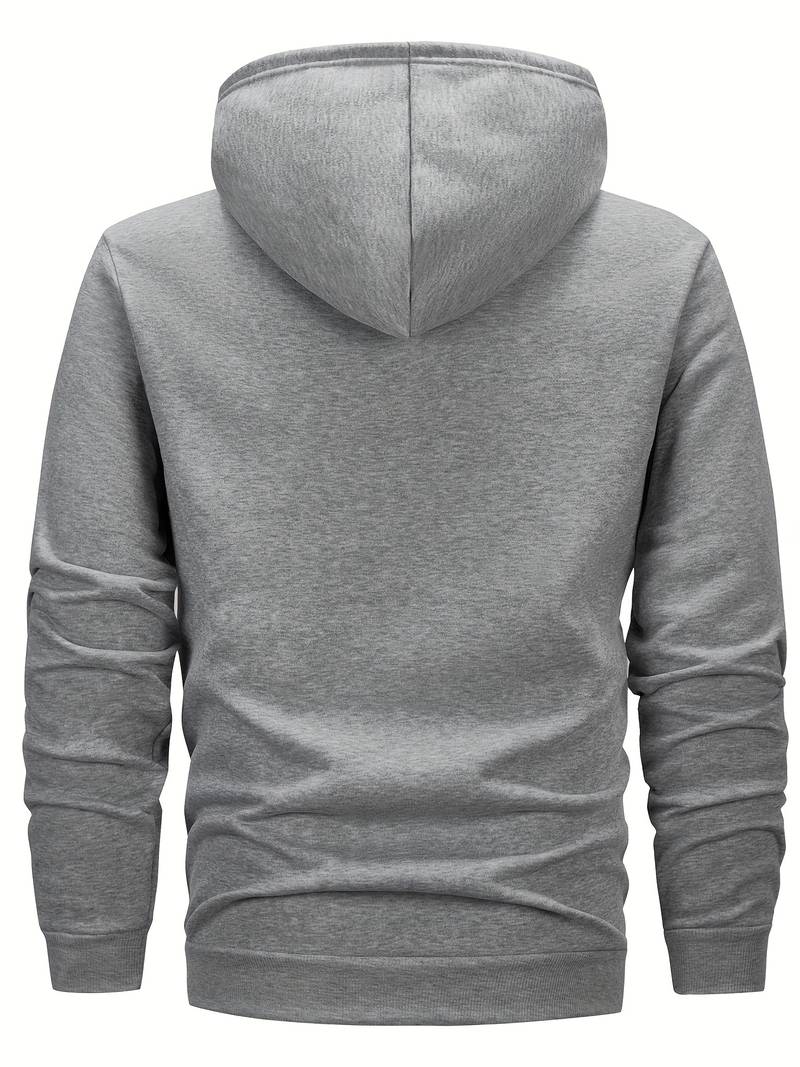 Malay Men's Plain Black Tracksuit - Zip Hoodie & Jogger Set - Polyester Ribbed Activewear