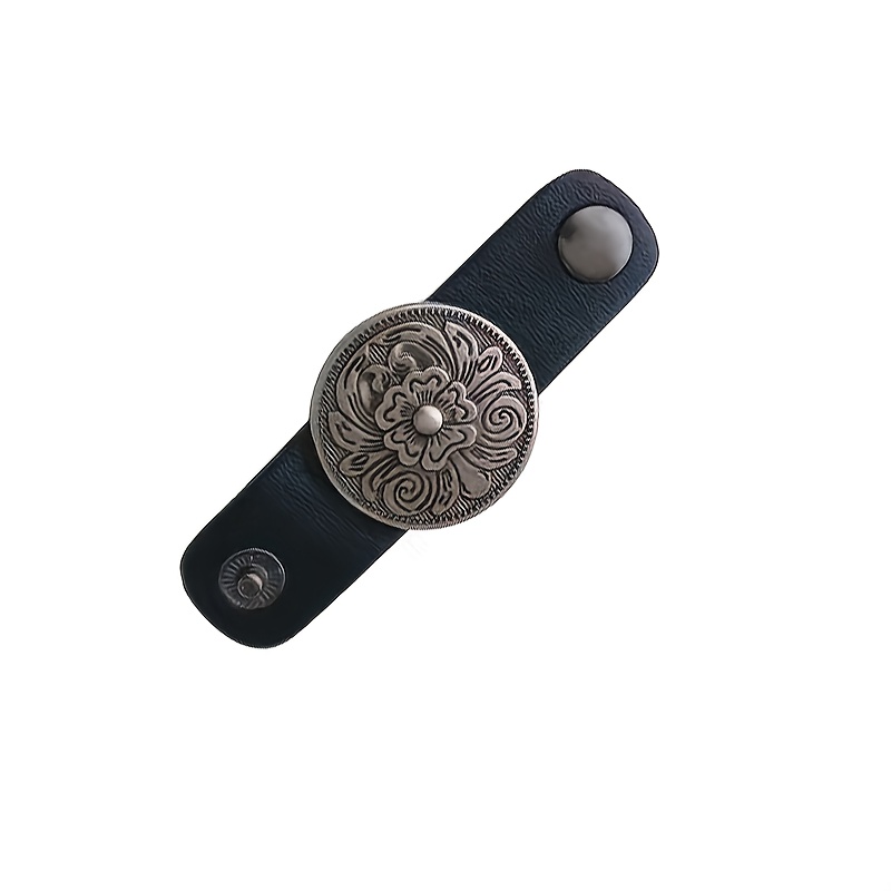 Image of Elegant Vintage Arabesque Floral Cufflinks, Pentagram Scarf Fastener, Scarf Decorative Clip