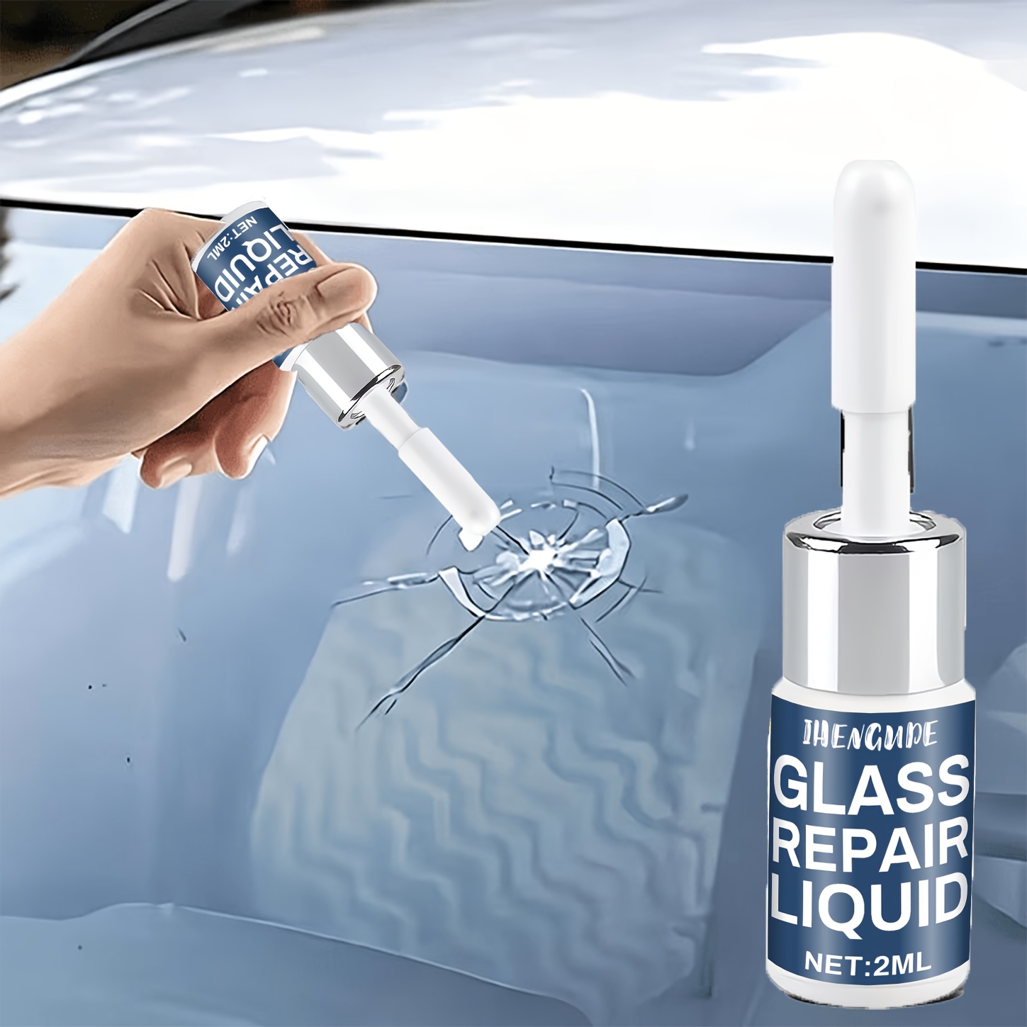 Professional Crack – Durable Abs Tool Kit With Fast-drying Nano Filler, A Convenient To Fix Windshield And Restore Clear Visibility
