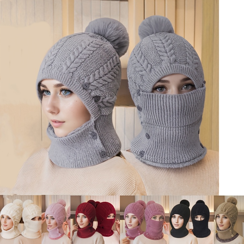 Watreketal Bonnet Chapeau,Cagoule En Tricot Pour étudiants Et