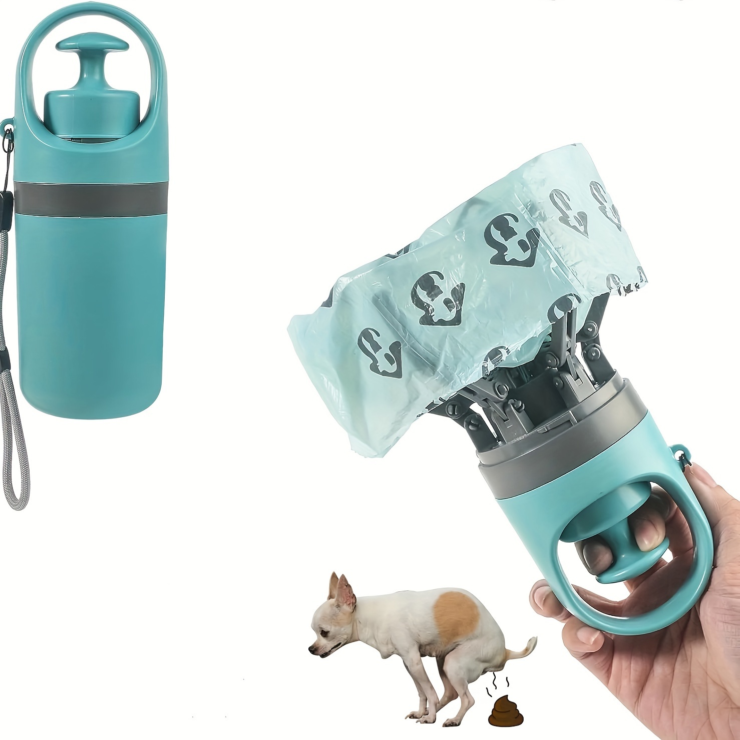 

Pet Poop Picker, Portable Outdoor Dog Poop Picker Shovel Poop Dispenser