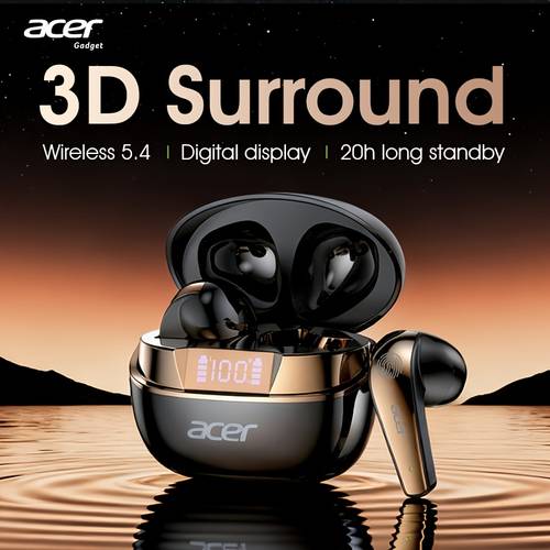 écouteurs fil tws avec son stéréo basses profondes + réduction du bruit des appels, de vie de la batterie, -auriculaire pour et , mode jeu à faible latence, audio hifi, légère à tactile,