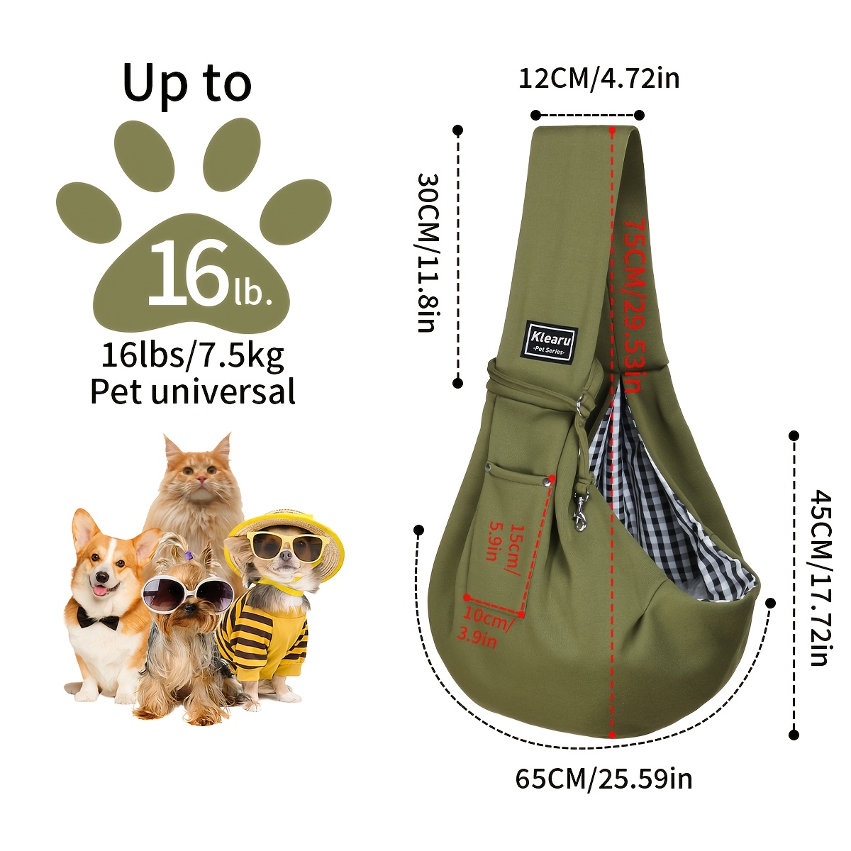 E-shop Leichte Umhängetasche, geeignet für Hunde und Katzen, mit atmungsaktiven Trägern für komfortables Reisen. Sie ist , faltbar und wurde für