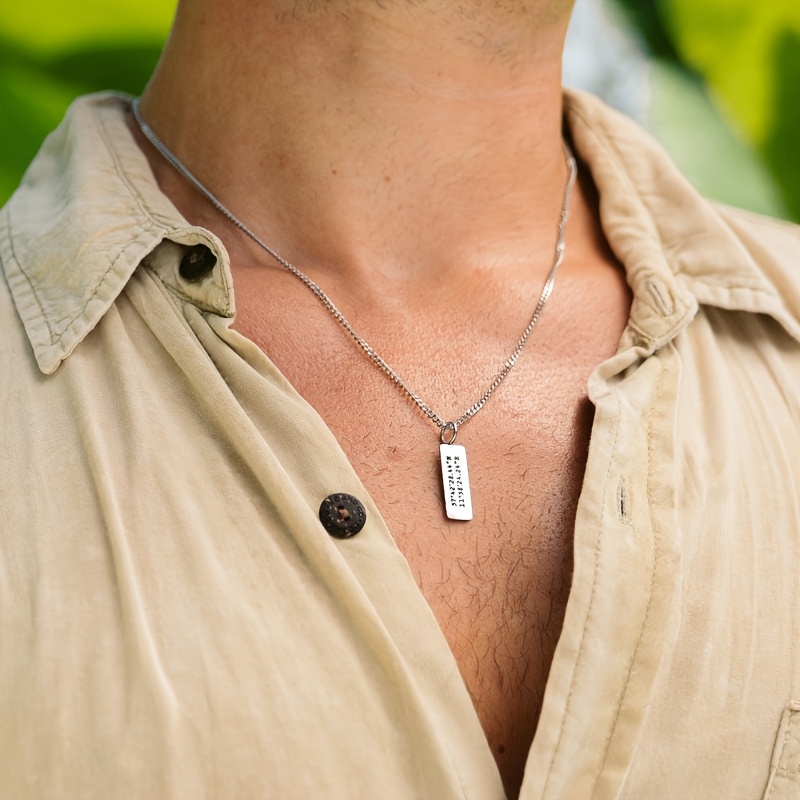2pcs Personalized Couple's Necklace with Name and Date