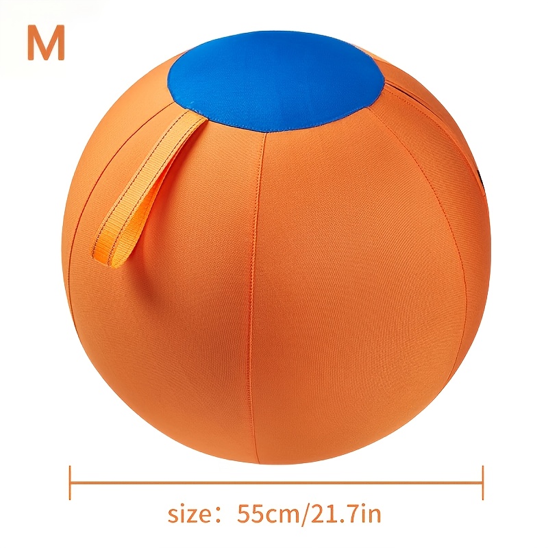 TEMU Large Toys; Big With Cover, Stable Training, Belt With Toys And Grazing Ball Cover Anti-burst Silicone Training Ball For Horses, Goats, Dogs To Play With