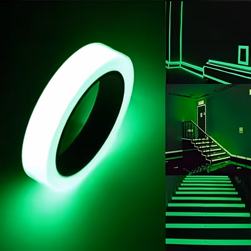 122 05 inch luminous warning reflective tape long lasting fluorescent tape suitable for outdoor sports decoration and home marking Product details 0