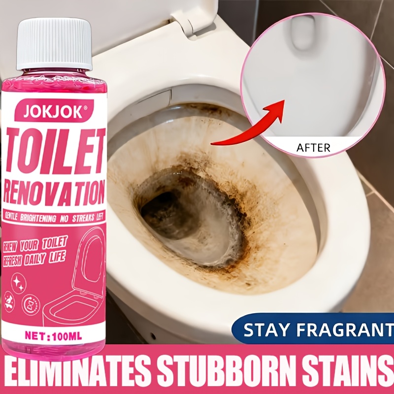 黄ばみを除去する速溶解処方の多用途 洗浄・水垢落とし剤 トイレを清潔で に戻す 家庭用トイレ、しゃがみ式トイレ、便器タンク用