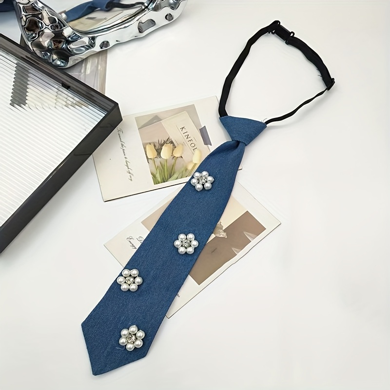 TEMU in denim , versatile, per camicia, campus, casual, personalizzata, articolo di moda, decorativa