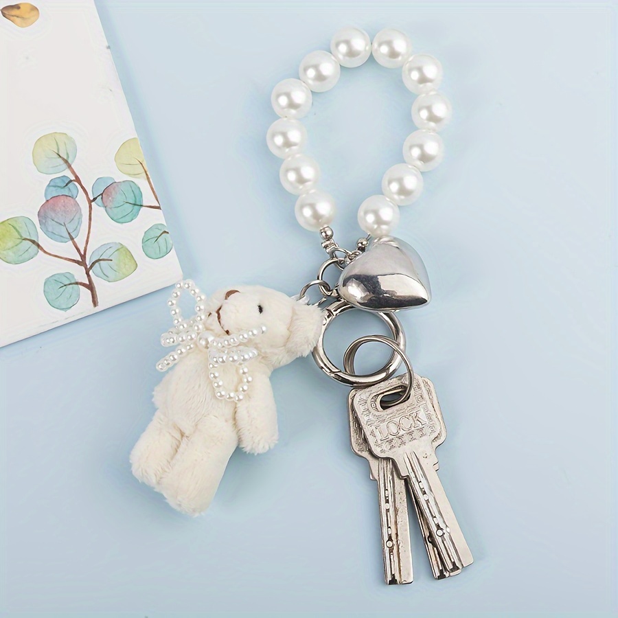 

1pc 3d Bear Keychain Suitable For , ,