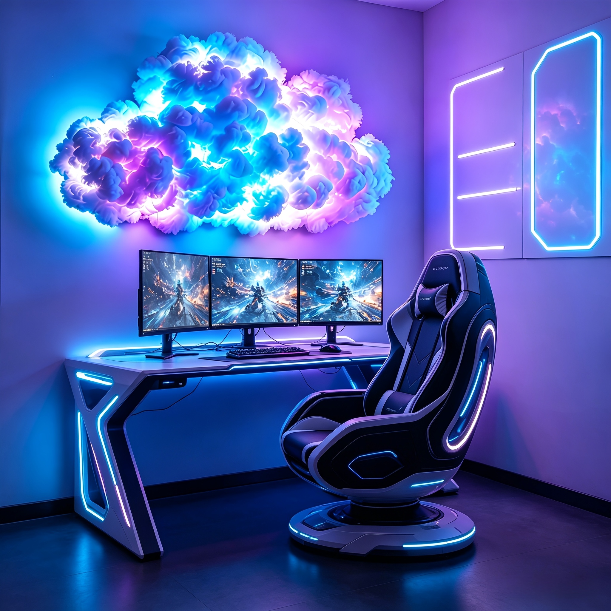 RGB Fantasy Thundercloud Light with Music Sync Features