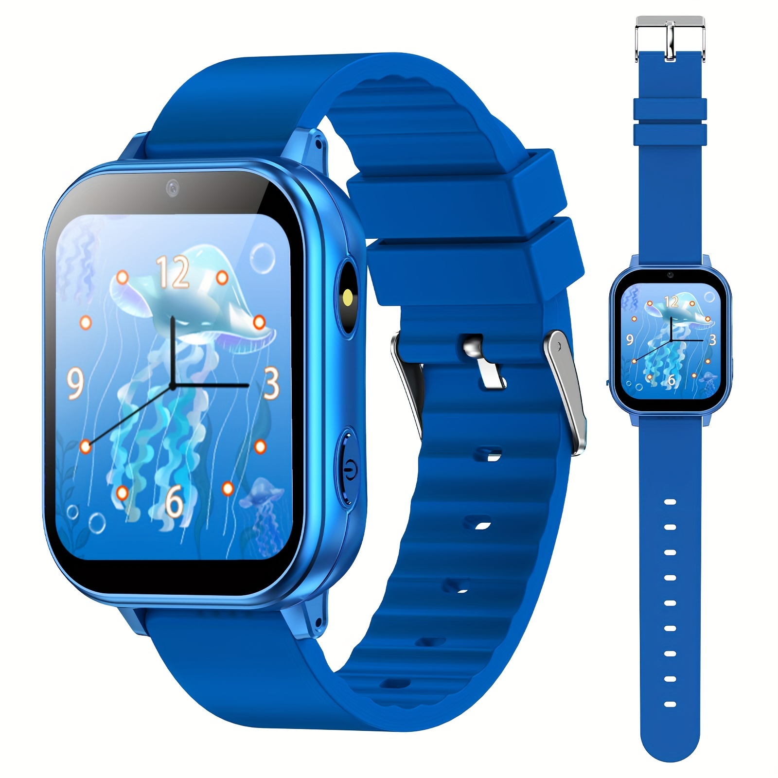

Pthtechus Smart Watch For Kids Toys, Gift For 4-14 Ys Boys And Girls With 22 Games Hd Camera Video Music Player Pedometer Alarm Clock Smartwatches For Children Blue