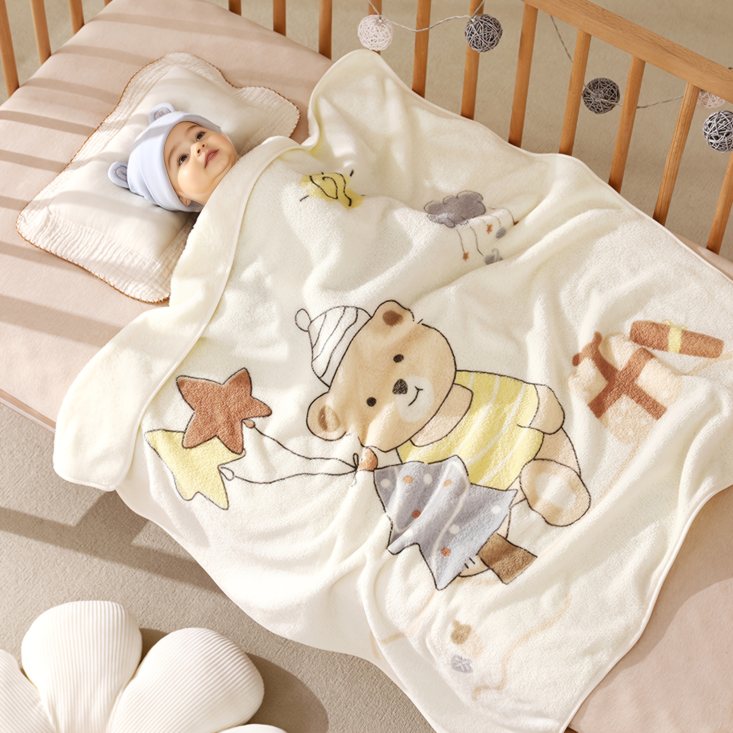 Babydecken Fu00fcr Jungen Und Mu00e4dchen, Minky-Decke Mit Gepunkteter