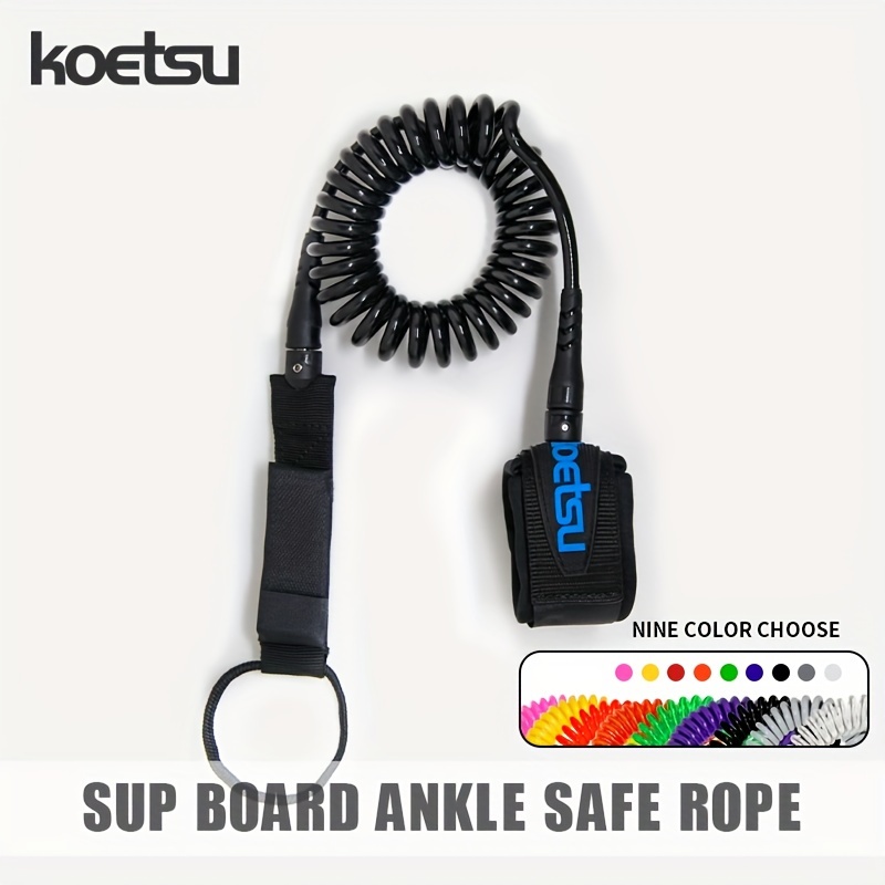 

Koetsu Colorful Surfboard Foot Rope Leash, 7mm Adjustable Tpu Ankle Rope For Stand Up Paddle Board