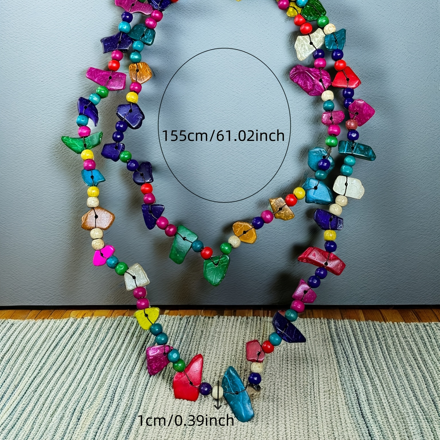 Bohemian Vintage Style Double Layer Coconut Shell Necklace