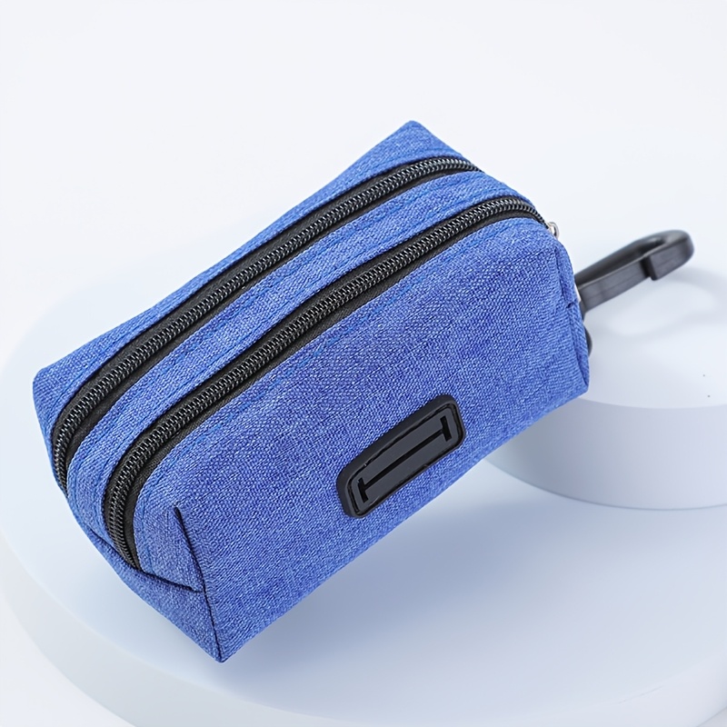 TEMU 1pc Bag, Dog Poop Bag, Dog Training Bag, With 2 Zipper Pockets (can Hold Snacks And Garbage Bags), Large-capacity Dog Leash Poop Bag,
