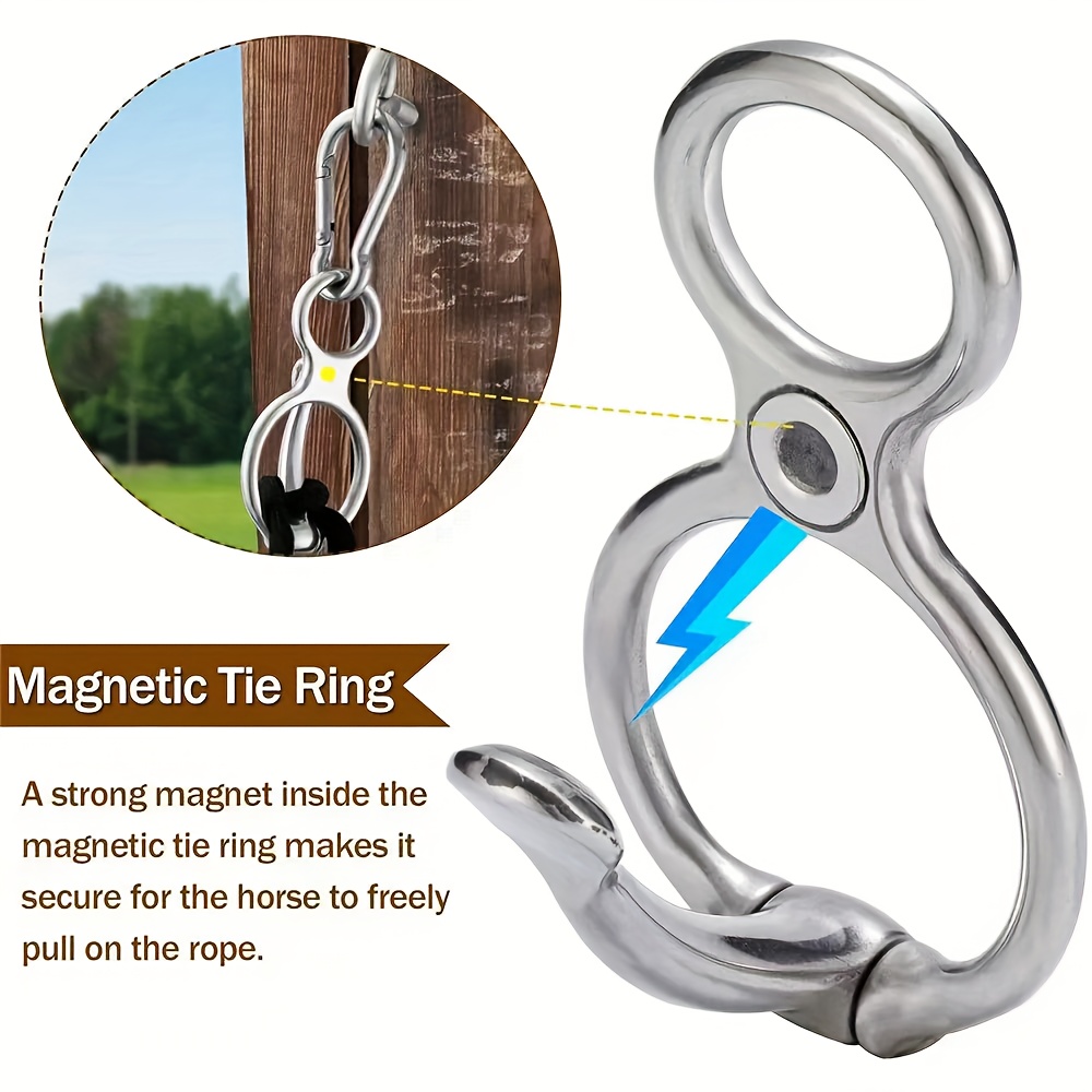 E-shop Langlebiges Halsband mit Schnellverschluss Öse – 3-teiliges Pferdegeschirr-Set aus Legierung, vielseitig für Training Sicherheit – 1 sicherer