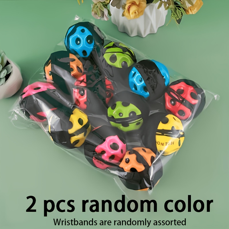 Wrist Elastic Ball, Ball, With Rope, Swinging Ball, Hole Ball, For Children's Reaction Training, Pu Foam Rebound Ball. Colors Random .random Color