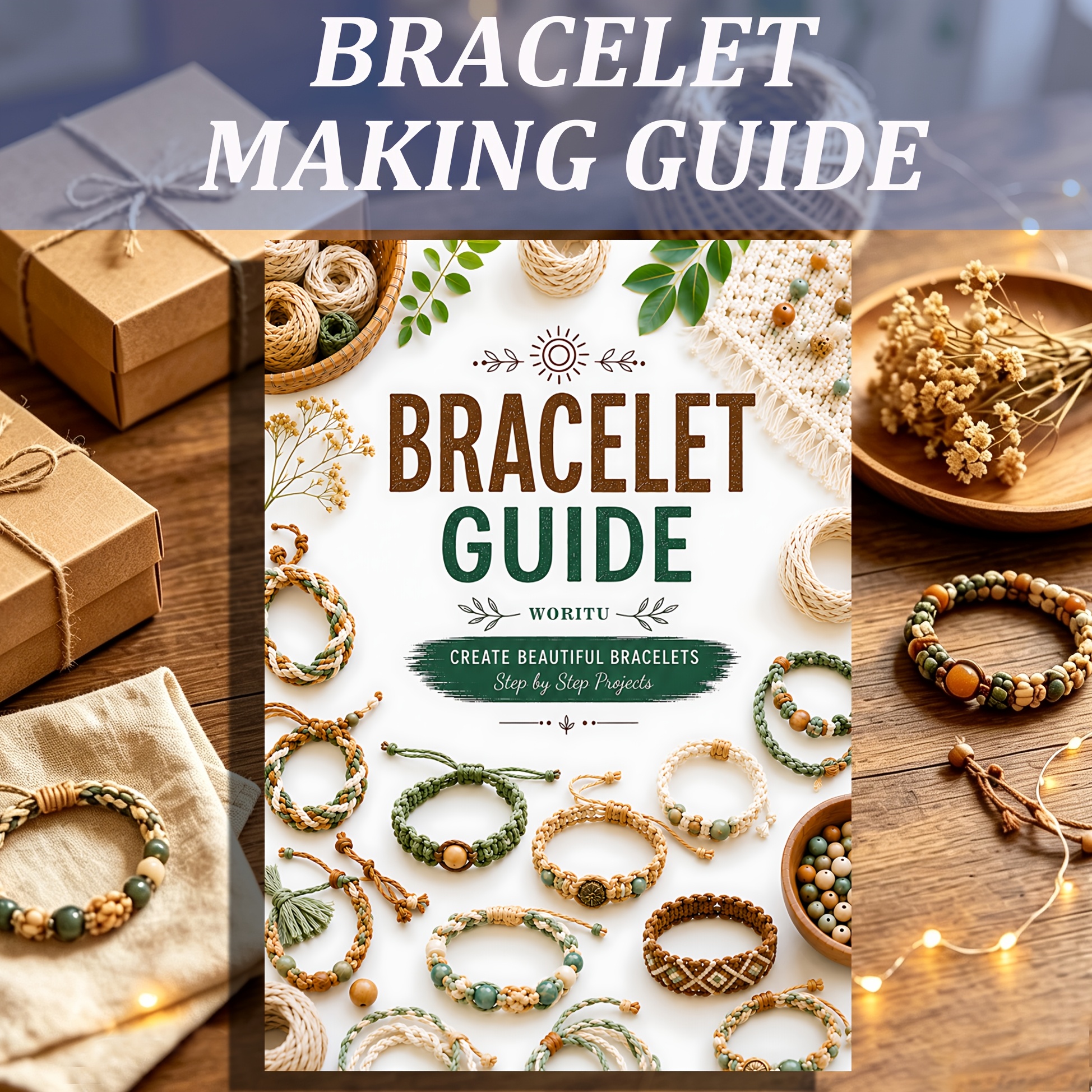 TEMU Livre de bijoux bohèmes en macramé et perles de bois : Manuel par en couleur avec de et pages d'esquisses | Guide pour débutants adapté aux