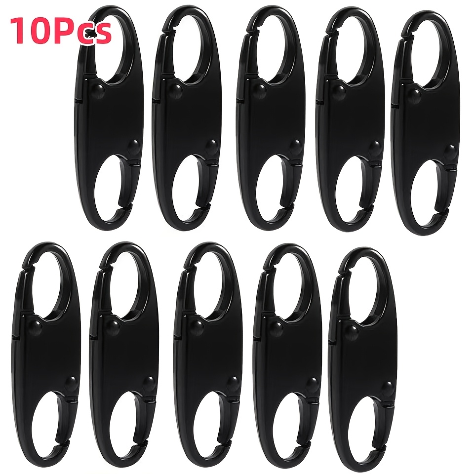 TEMU 10pcs Hairk Practical Mini Climbing Hook, Durable Anti-theft Zipper With Safety Structure, Used For Safe Storage, Keys, Backpacks And Various