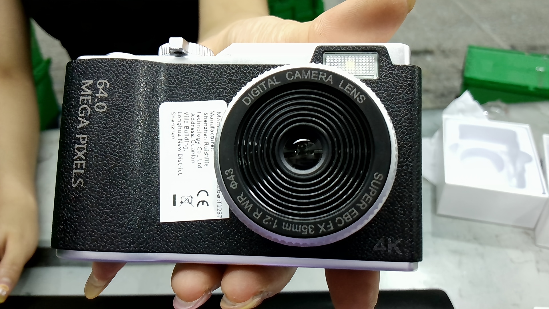 4K Flip Screen Camera - Portable, Lightweight Travel Photography Gear with USB Charging, Rechargeable Lithium Battery, Ideal for Capturing Memories on the Go, Travel Photography Gear | Compact Camera Design | USB Rechargeable Battery, Camera Accessories