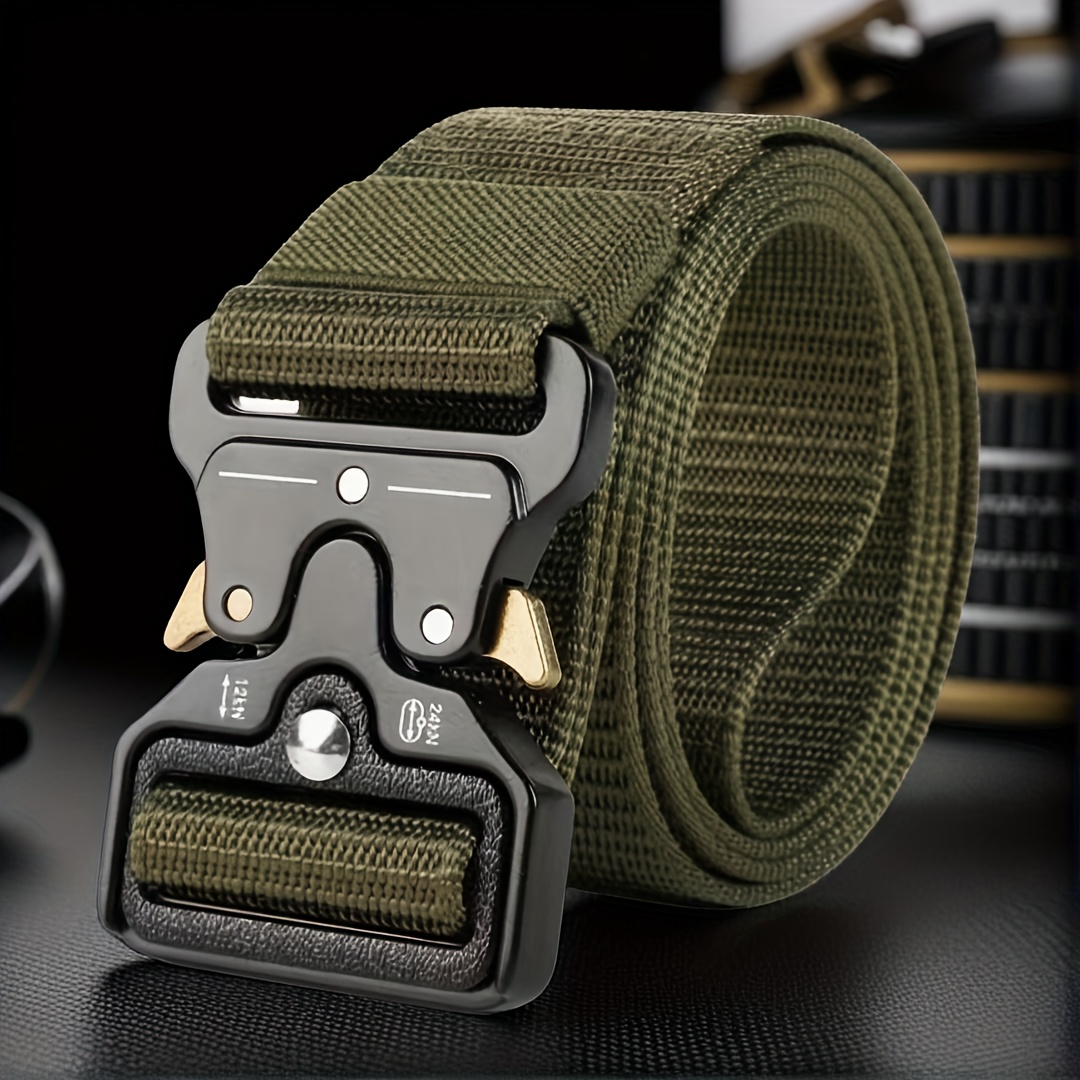 Men's Tactical Belt with Quick Release Buckle