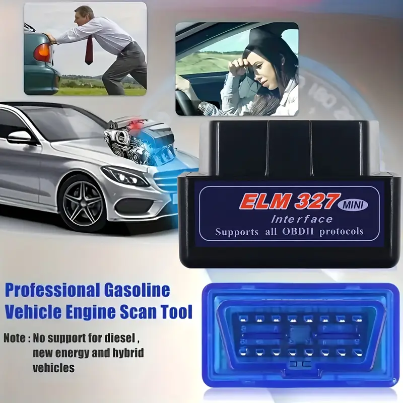 herramienta de diagnóstico de vehículos inalámbrica   mini obd-2, recopilación de   de vehículos   real, compatible con  /ios/windows, adecuada para modelos de vehículos   ≤36v detalles 0