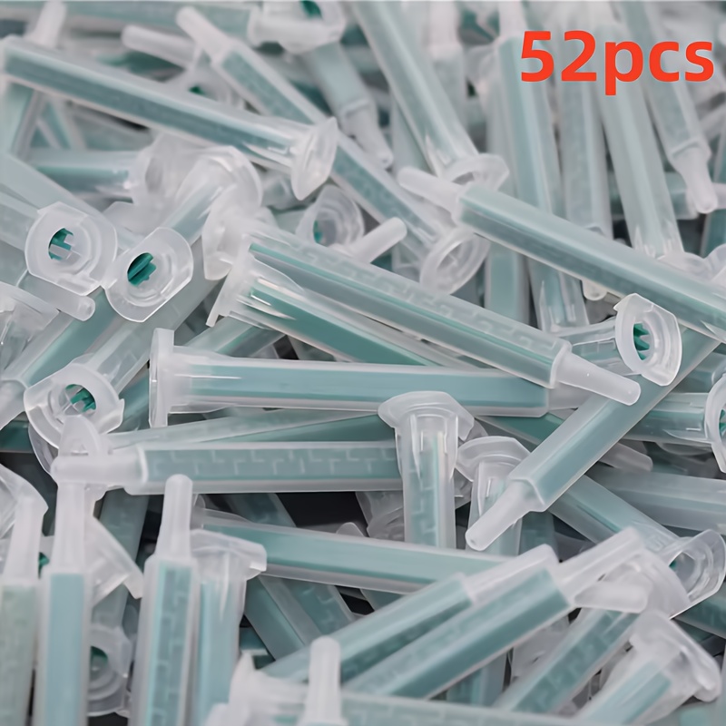 Image of 52pcs Of Mixing Head Mixer Nozzles Static Mixer Heads For Resin Epoxy And Epoxy Adhesive Additions
