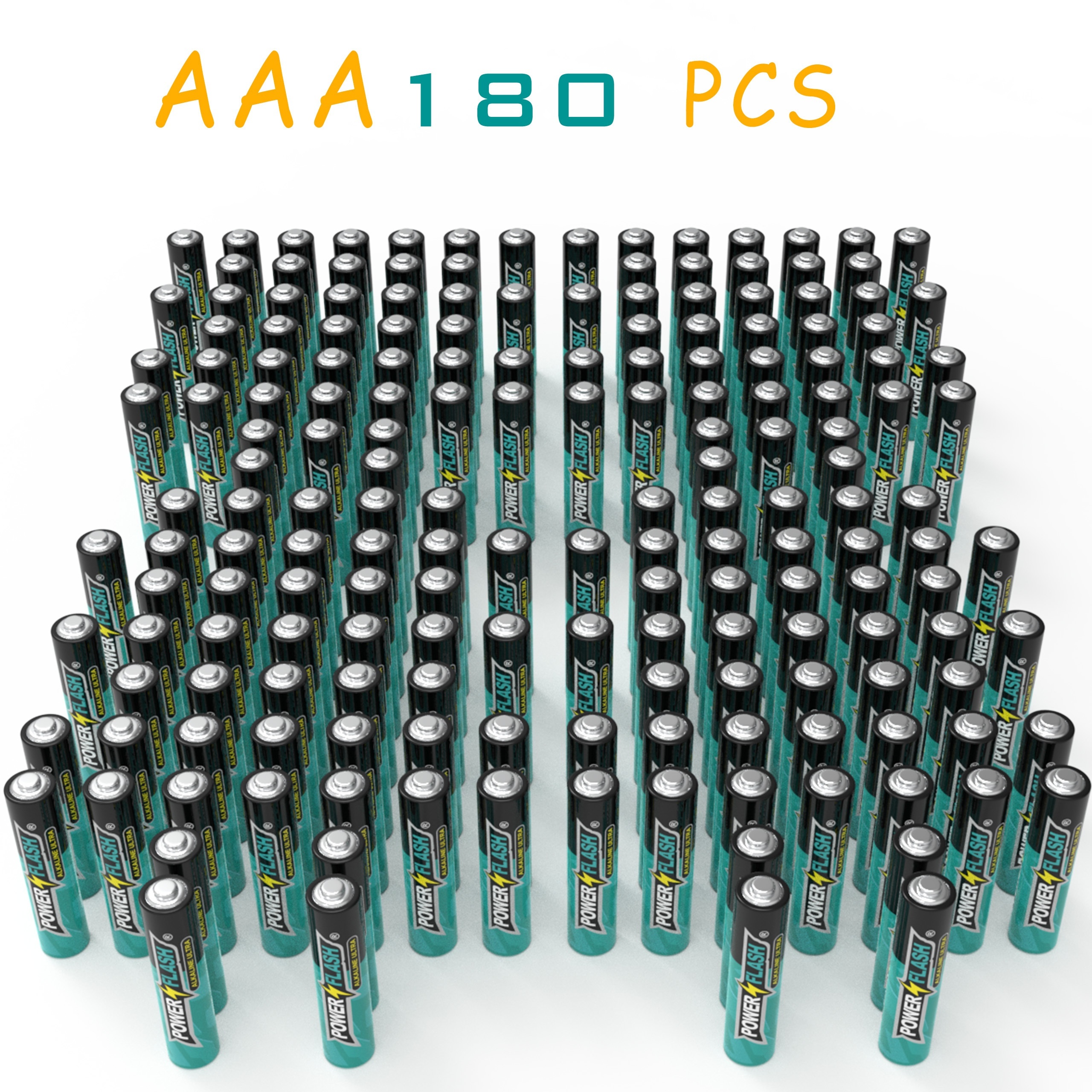 

Aaa 180 Pcs Batteries, Lr03, Batteries For Household Devices, Romotes, , And Long