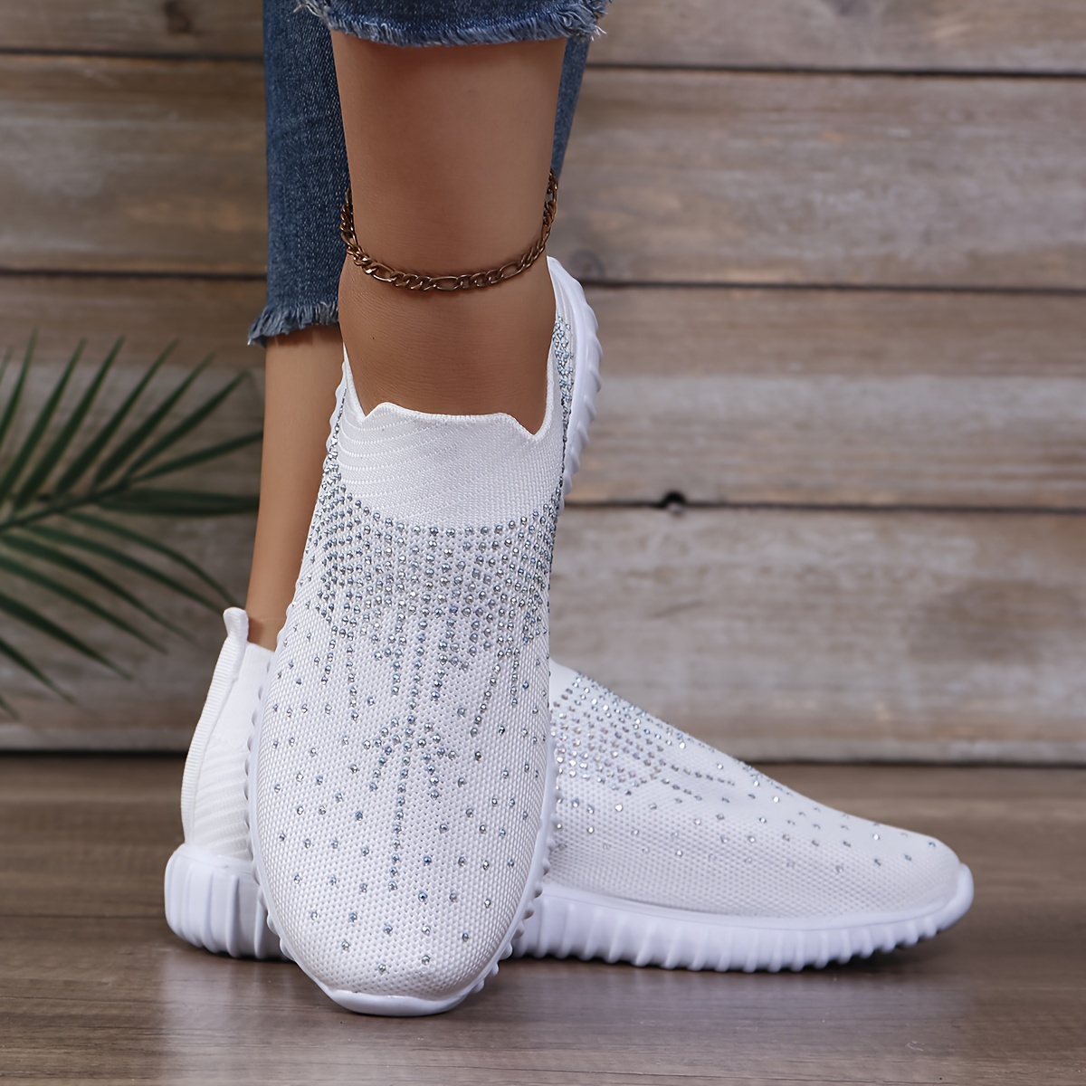 

Women' Sneakers, Casual Sport Shoes, Low Top, Slip-on, Fabric Upper, Eva Sole, Breathable Lining, Regular Toe Design, Comfort