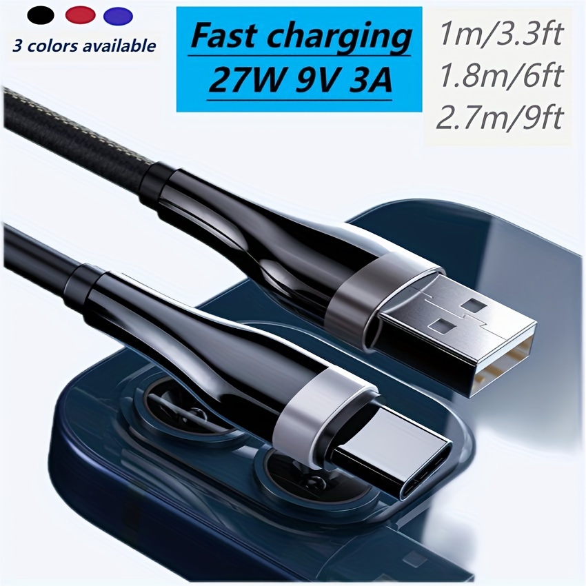 Cable De Carga Múltiple USB C Dual [2 Paquetes De 4 Pies] 4 - Temu