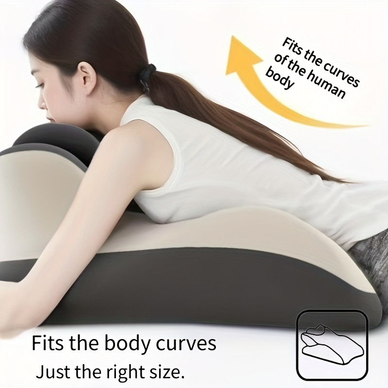 oreiller de corps multifonctionnel | support de tête réglable,   ergonomique, zones de massage scientifiques, violet, fermeté moyenne, housse en polyester Détails du produit 3