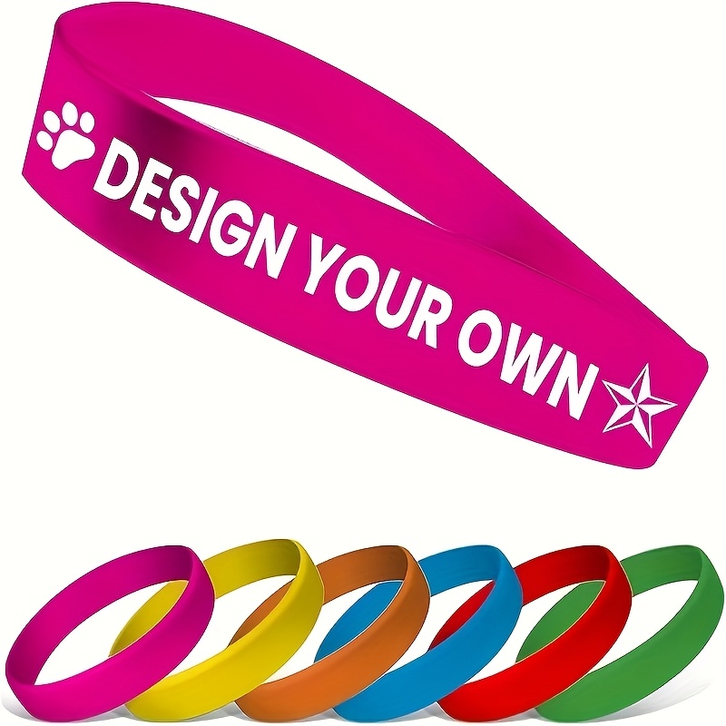 79pcs Customizable Silicone Bracelets with Paw Print Logo, Vibrant Colors