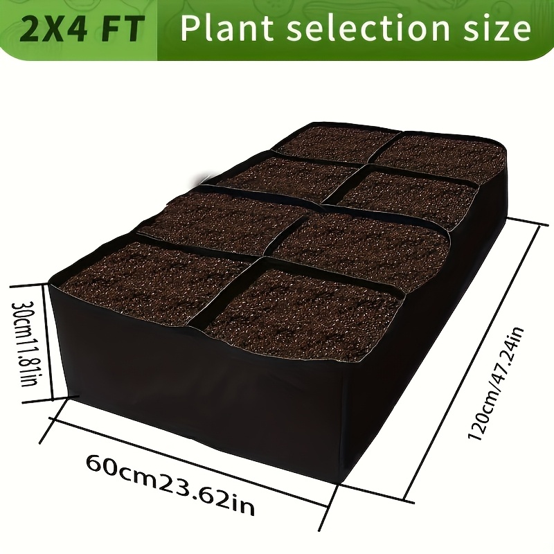 extra large 8 cell raised garden bed kit   durable weather resistant rectangular planter   mounted with indoor outdoor accessories suitable for growing vegetables and flowers ideal as a gift for new year valentines day