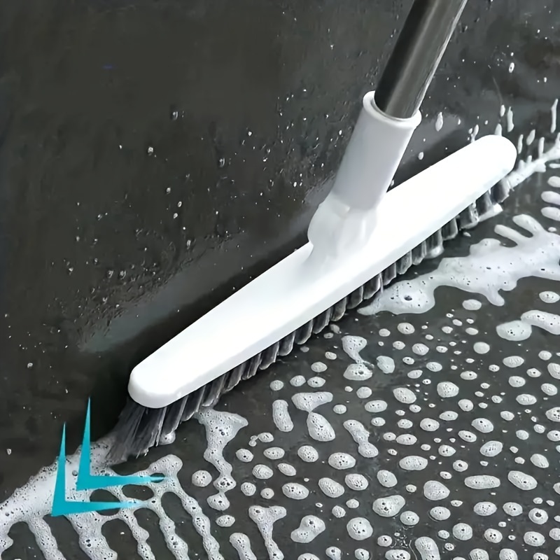 

Versatile Long-handle Scrub Brush For Bathroom, Kitchen & More - Hard Bristle Cleaning Tool For Tiles, Bathtubs & Floors