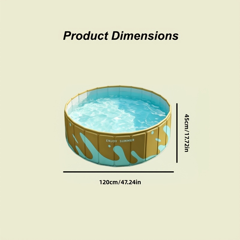 No-Installation Foldable Round Swimming Pool for Outdoor Use
