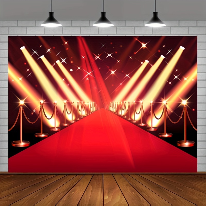 1pc polyester red carpet backdrop award ceremony decor movie premiere filmfest wedding banner birthday party decor banner party decor supplies home decor supplies