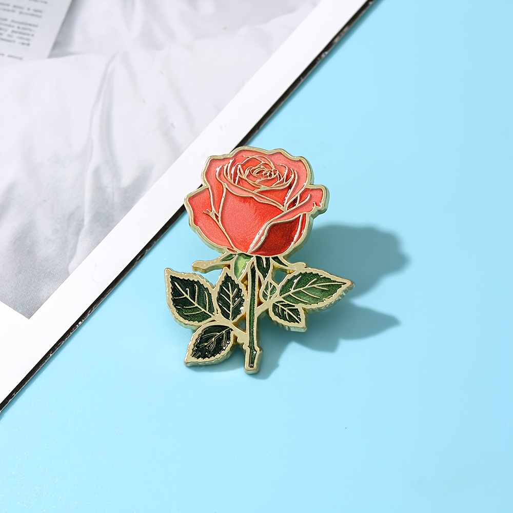 Art Flowers Enamel Pin Decorative Brooches Ornaments Lapel Bag Badges Jewelry Gifts