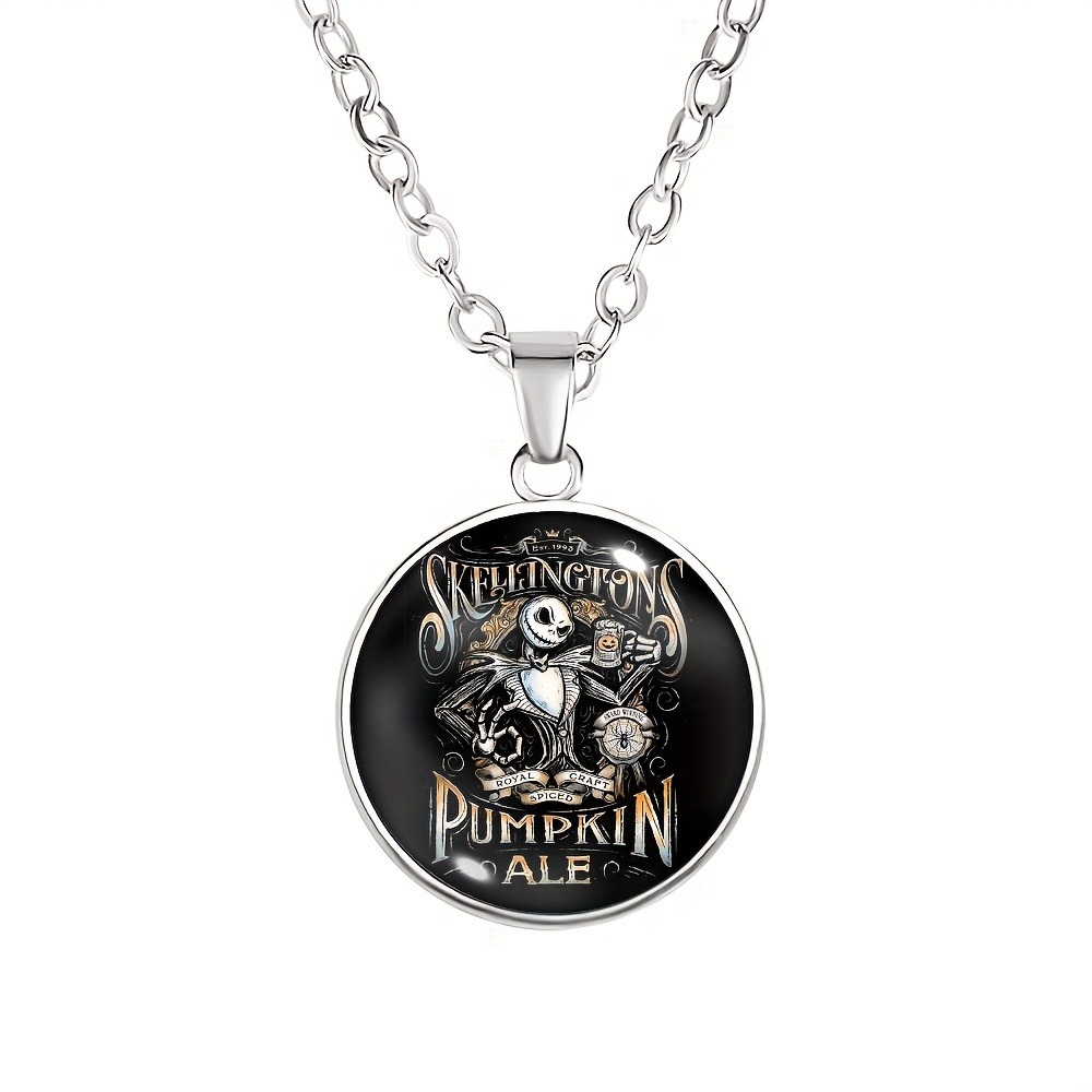 1pc, Trendy Skull Wine Glass Necklace As A Gift For Family, Friends 